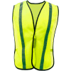 GSS Safety 3001 Non-ANSI Economy Vest with 1"W Stripe, Lime with Silver Stripe, One Size Fits All