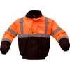 GSS Safety 8002 Class 3 Waterproof Quilt-Lined Bomber Jacket, Orange/Black, 2XL