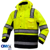 GSS Safety 8505 3-In-1 Waterproof Parka, Class 3, Lime/Black, M
