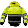 GSS Safety 8511 3-In-1 Bomber Jacket, Class 3, Lime/Black, M