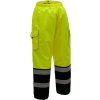 GSS Safety 8711 Quilted Pants, Class E, Lime/Black, L/XL