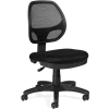 Offices To Go™ Mesh Back Armless Task Chair - Fabric - Black