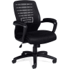 Offices To Go™ Mesh Back Managers Chair -Fabric - Black