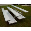 3 Row National Rep Aluminum Bleacher, 21' Long, Double Footboard