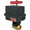 Gemini Valve® Brass Barstock Ball Valve W/600 Series 120AC Electric Actuator, 3/8"