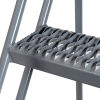 Heavy Duty Steel Rolling Ladder - Grip Tread Step