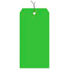 #8 Light Green Wired Tag Pack 6-1/4" x 3-1/8" - 1000 Pack
