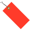 Tyvek® Shipping Tags, Pre Wired, #5, 4-3/4"L x 2-3/8"W, Red, 100/Pack