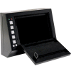 Homak Electronic Lock Pistol Box HS10036683 - 10" x 3-1/2" x 7-1/2", Black