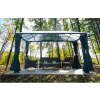 Hanover HANGAZCN13X10-GRY Gazebo, 117"L x 156"W x 99"H, Dark Gray