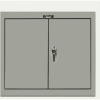 Hallowell 405-3026A-HG 400 Series Solid Door Wall Mount Storage Cabinet,30x12x26,Gray, Assembled