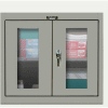 Hallowell 405-3630SVA 400 Series Safety-View Door Wall Mount Storage Cabinet,36x12x30,Gray,Assembled