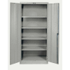 Hallowell 415S18A-HG 400 Series Solid Door Storage Cabinet, 36x18x72, Gray, Assembled
