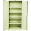 Hallowell 415S18A-PT 400 Series Solid Door Storage Cabinet, 36x18x72, Parchment, Assembled