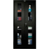 Hallowell 415S18EVA-ME 400 Series Ventilated Door Storage Cabinet, 36x18x72, Ebony, Assembled