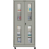 Hallowell 415S24SVMA-HG 400 Series Safety-View Door Mobile Storage Cabinet,36x24x72,Gray,Assembled