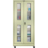 Hallowell 415S24SVMA 400 Series Safety-View Door Mobile Storage Cabinet 36x24x72 Parchment Assembled
