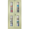 Hallowell 425S24SVA-PT 400 Series Safety-View Door Storage Cabinet, 48x24x72, Parchment, Assembled