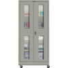 Hallowell 425S24SVMA-HG 400 Series Safety-View Door Mobile Storage Cabinet,48x24x72,Gray,Assembled