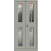Hallowell 435W18SV-HG 400 Series Safety-View Door Wardrobe Cabinet, 36x18x72, Gray, Unassembled
