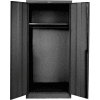 Hallowell 445W24ME 400 Series Solid Door Wardrobe Cabinet, 48x24x72,  Ebony, Unassembled