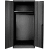 Hallowell 445W24ME 400 Series Solid Door Wardrobe Cabinet, 48x24x72, Ebony, Unassembled