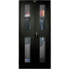 Hallowell 835W24SV-ME 800 Series Safety-View Door Wardrobe Cabinet, 36x24x78, Ebony, Unassembled