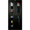 Hallowell 855C18EV-ME 800 Series Ventilated Door Combination Cabinet, 36x18x78, Ebony,Unassembled