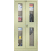 Hallowell 865C18SVA-PT 800 Series Safety-View Door Combination Cabinet 48x18x78 Parchment, Assembled