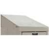 Hallowell KISE12PT Steel Locker Accessory - Slope Top End Closure 12"D x 4"H - Tan