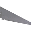 Hallowell KISE18 Stainless Steel Locker Accessory, Slope Top End Closure 18"Dx6"H - Dark Gray
