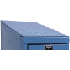 Hallowell KISTT1215MB Steel Locker Accessory, Individual Slope Top 12"W x 15"D x 5"H Marine Blue