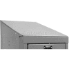 Hallowell KISTT1518HG Steel Locker Accessory, Individual Slope Top 15"W x 18"D x 6"H - Dark Gray