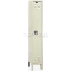 Hallowell URB1258-1A-PT Ready-Built Locker 12"W x 15"D x 72"H Single Tier 1 Wide - Tan