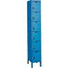 Hallowell URB1288-6A-MB ReadyBuilt Locker, 12"W x 18"D x 12"H, Blue, 6 Tier, 1 Wide