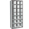 Hallowell 5526-18HG Hi-Tech Parts Bin Unit 36"W x 18"D x 87"H Gray 21 Bin Starter