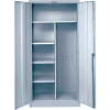 Hallowell MedSafe Antimicrobial 855C18A-PL-AM Combination Cabinet 36x18x78 Platinum Assembled