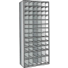 Hallowell A5529-12HG Hi-Tech Parts Bin Unit 36"W x 12"D x 87"H Gray Add-on 78 Bins