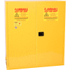 Eagle Mfg Drum Cabinet 110 Gal. Capacity Vertical Manual Close Hazmat W/ Drum Suports & Rollers