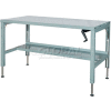 Parent Standard Workbench W/ C Channel Leg, Steel Square Edge, 72"W x 29"D, Gray