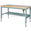 Parent Standard Workbench W/ C Channel Leg, Maple Square Edge, 72"W x 30"D, Gray