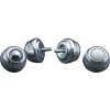 Hudson Bearings 1" Stainless Steel Main Ball 3/8" Stud in Carbon Steel Housing SBT-1CS/SS 3/8