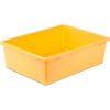 Large Plastic Bin 16-1/4"L x 11-3/4"W x 5"H, Yellow - Pkg Qty 5
