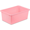 Small Plastic Bin 11-3/4"L x 7-3/4"W x 5"H - Light Pink - Pkg Qty 5