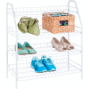 4-Tier Wire Shelf - White