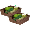 2-Pack Woven Trays - Chocolate - Pkg Qty 2