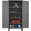 Global Industrial™ 12 Gauge, Gray Heavy Duty Cabinet, 36" W x 24" D x 78" H
