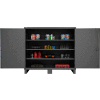 Global Industrial™ 12 Gauge Heavy Duty 72" W x 24" D x 66" H Cabinet, Gray