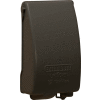 Hubbell TayMac MX4280Z, One Gang, Aluminum, Collapsible, In-Use Cover, Bronze