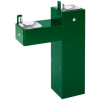 Haws "Hi-Lo" ADA 2 Bubbler Galvanized Steel Pedestal Outdoor Drinking Fountain